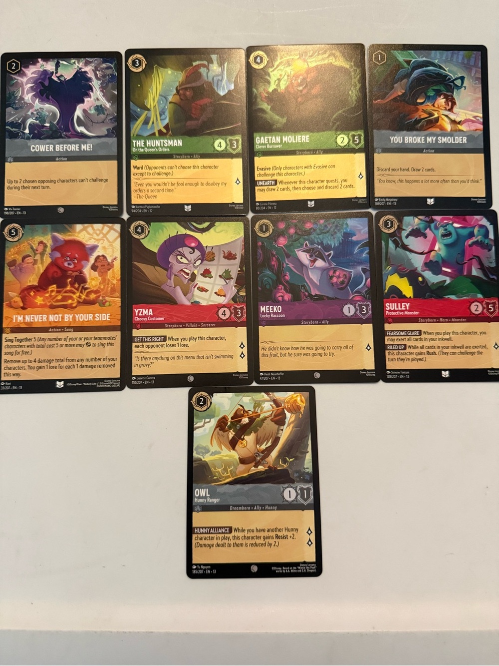 Disney Lorcana card lot bundle